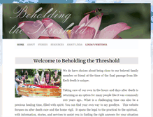 Tablet Screenshot of beholdingthethreshold.org